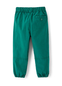 Joggers in popeline verde