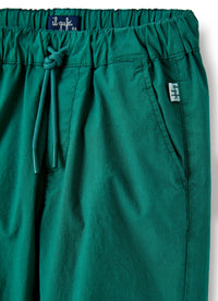 Joggers in popeline verde