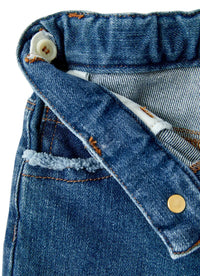 Blue denim flare jeans