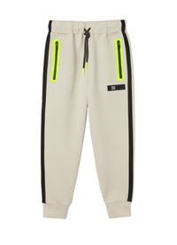 Joggers bonded con nastrature