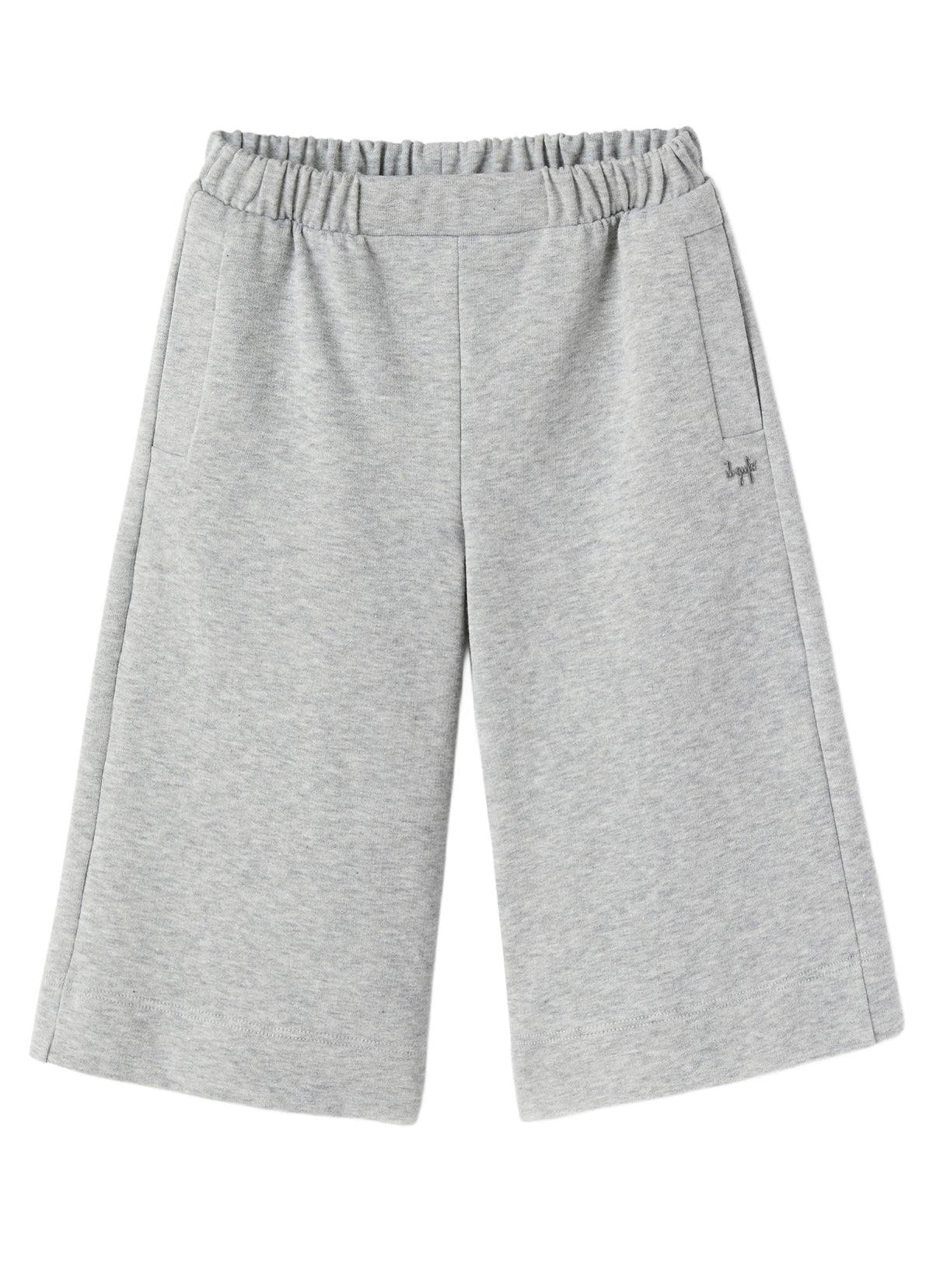 Pantaloni Culotte In Felpa Grigia