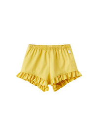 Shorts in popeline con ruche