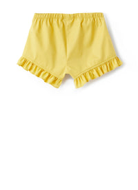 Shorts in popeline con ruche