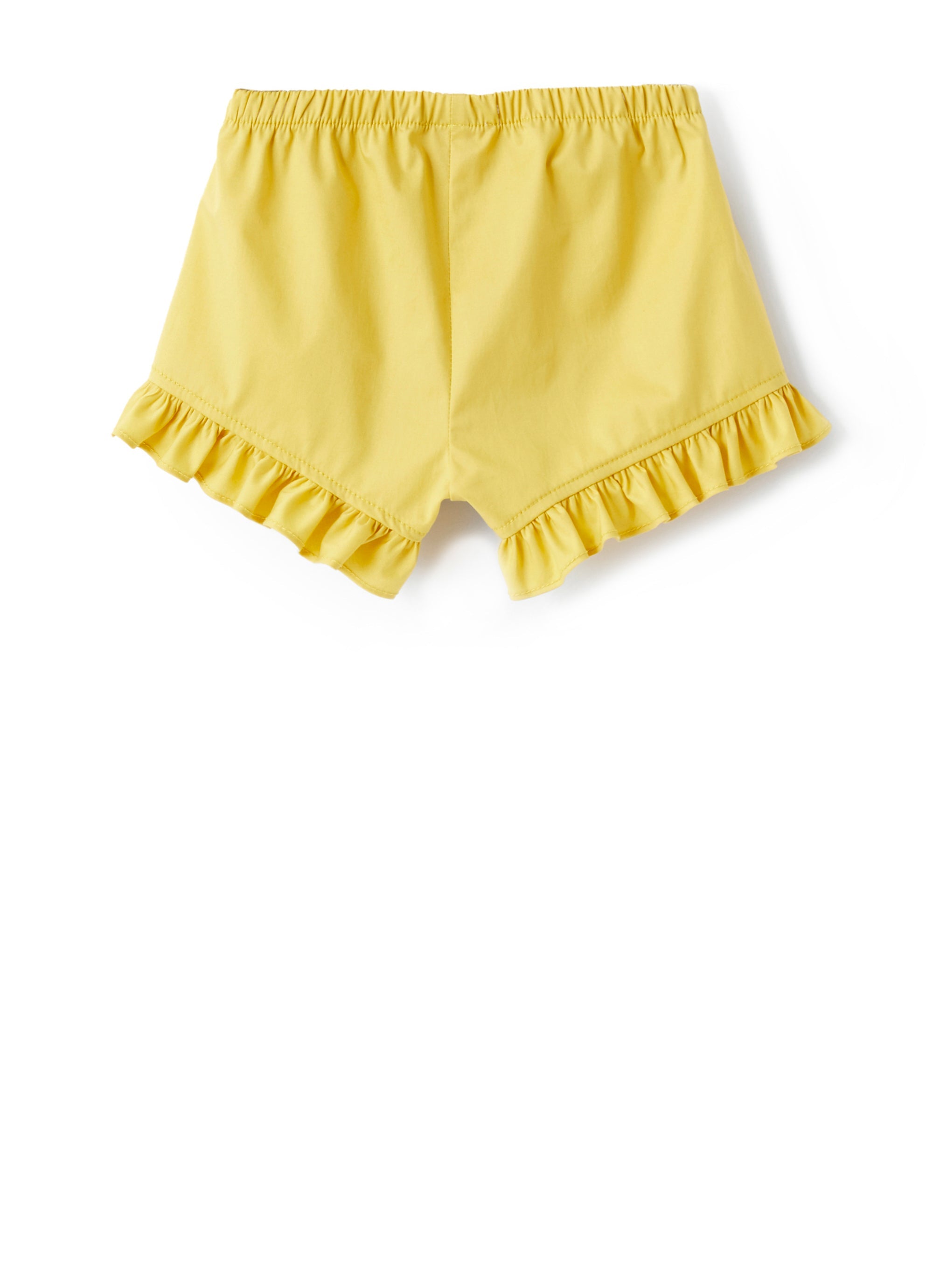 Shorts in popeline con ruche