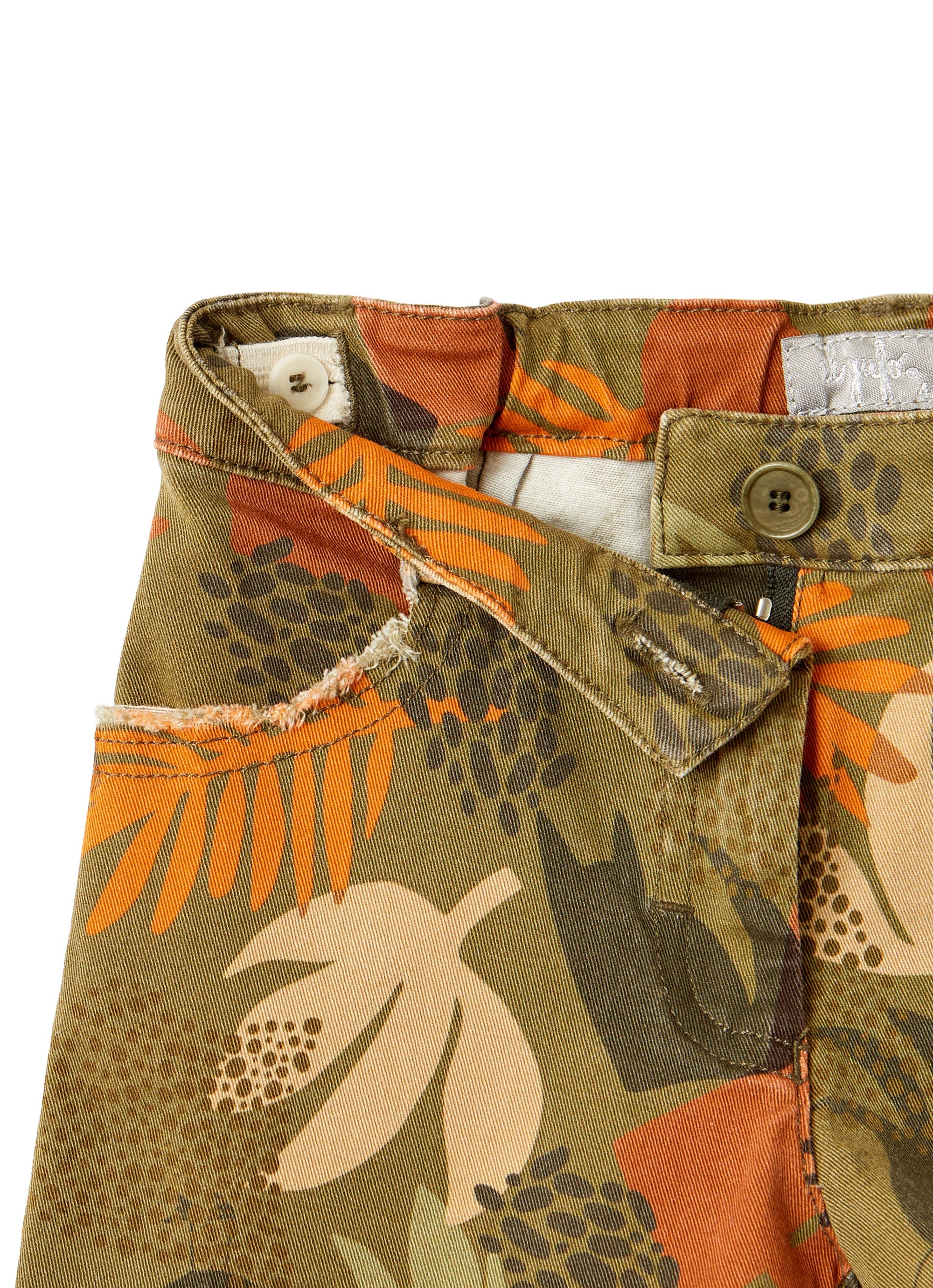 Shorts in gabardine fantasia