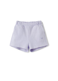 Lilac fleece shorts