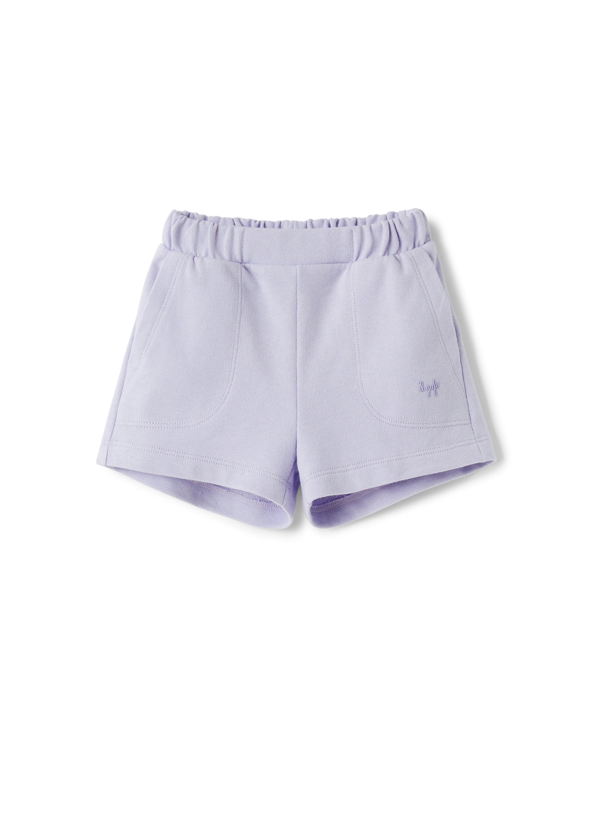 Lilac fleece shorts