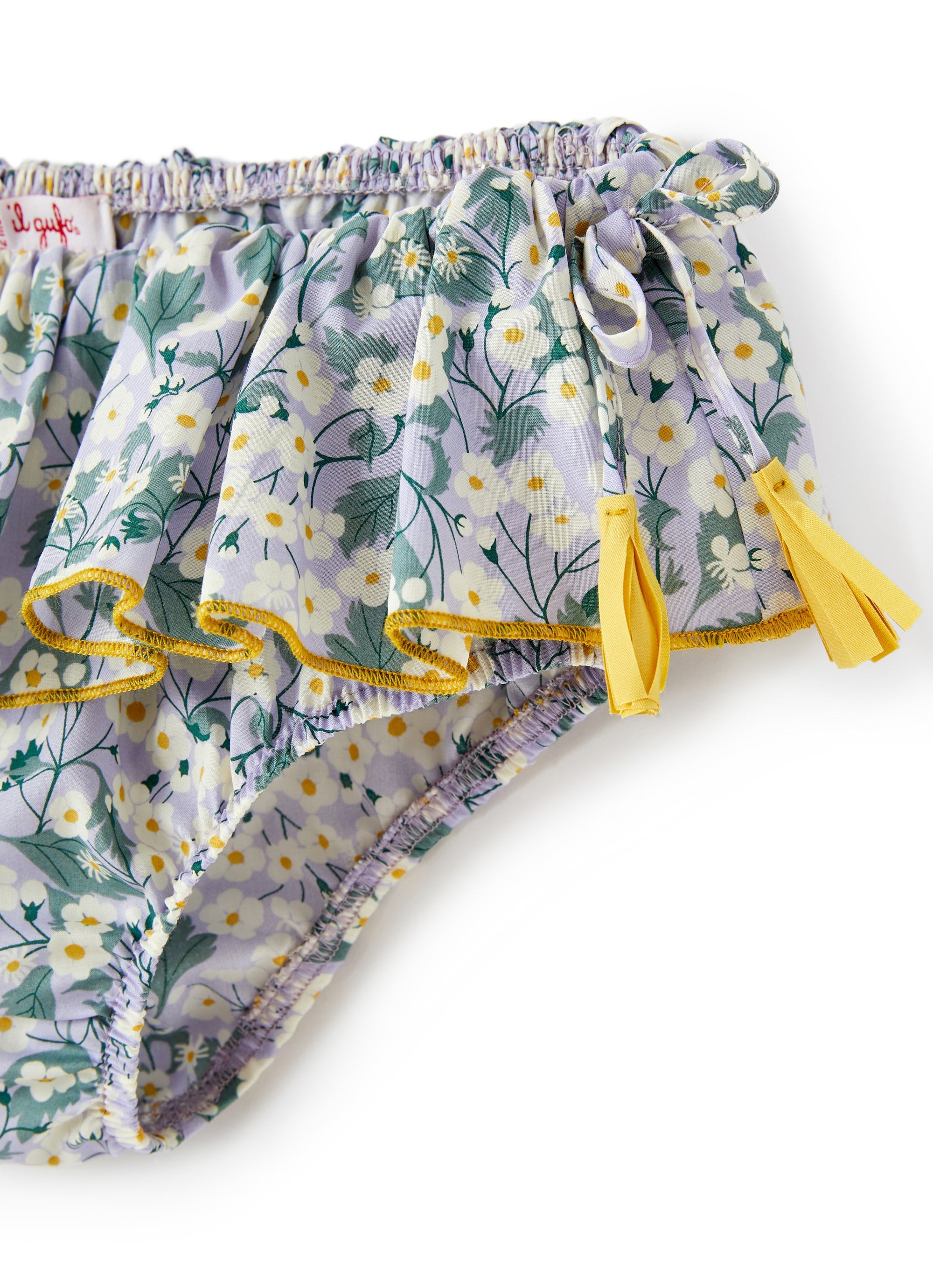 Slip mare in Liberty Fabrics con balza