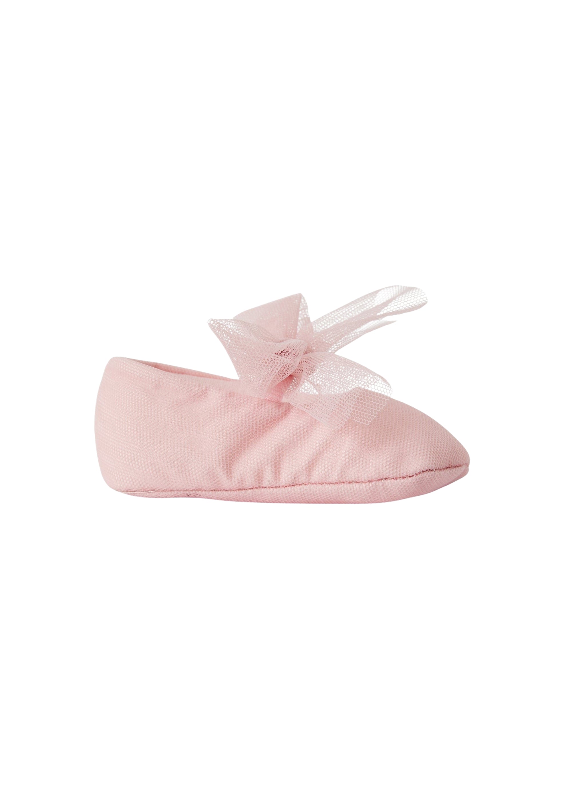 Scarpine in tulle rosa antico