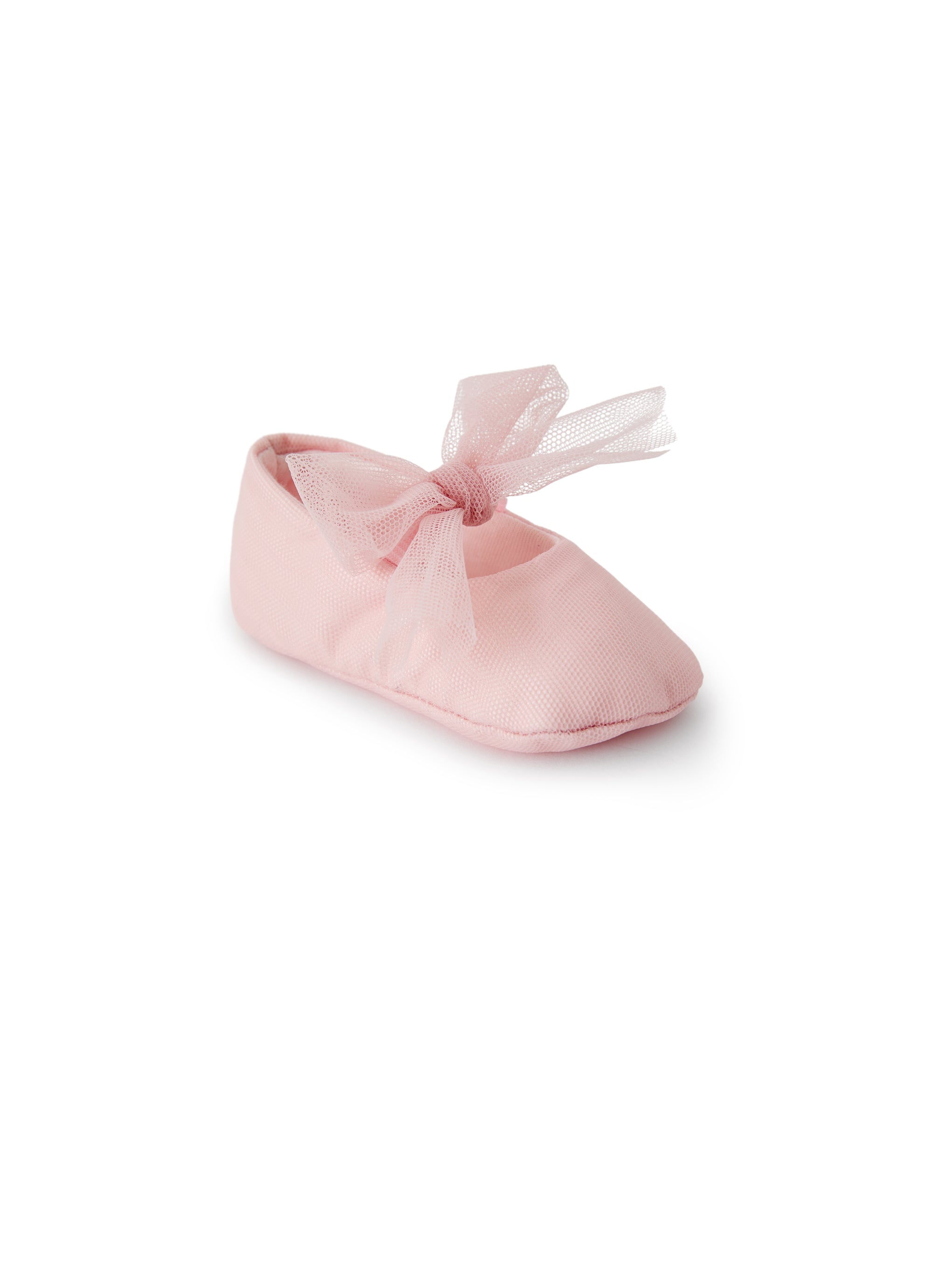 Scarpine in tulle rosa antico