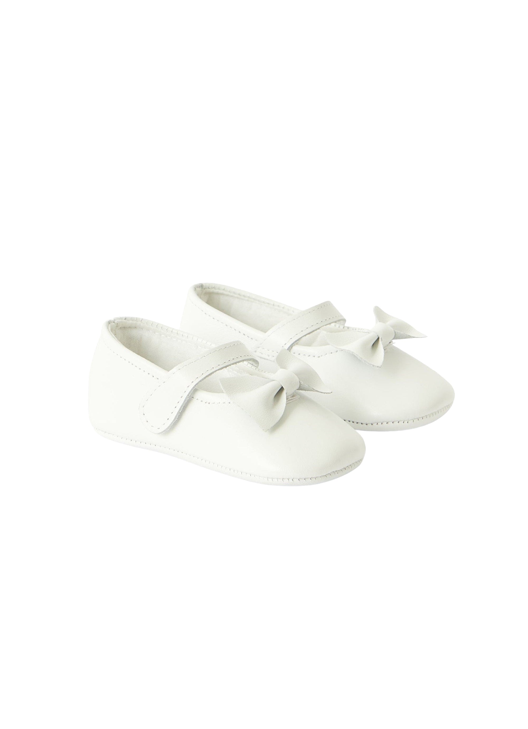 Scarpine in nappa con fiocco