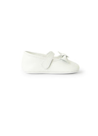 Scarpine in nappa con fiocco