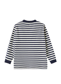 T-shirt a righe con stampa