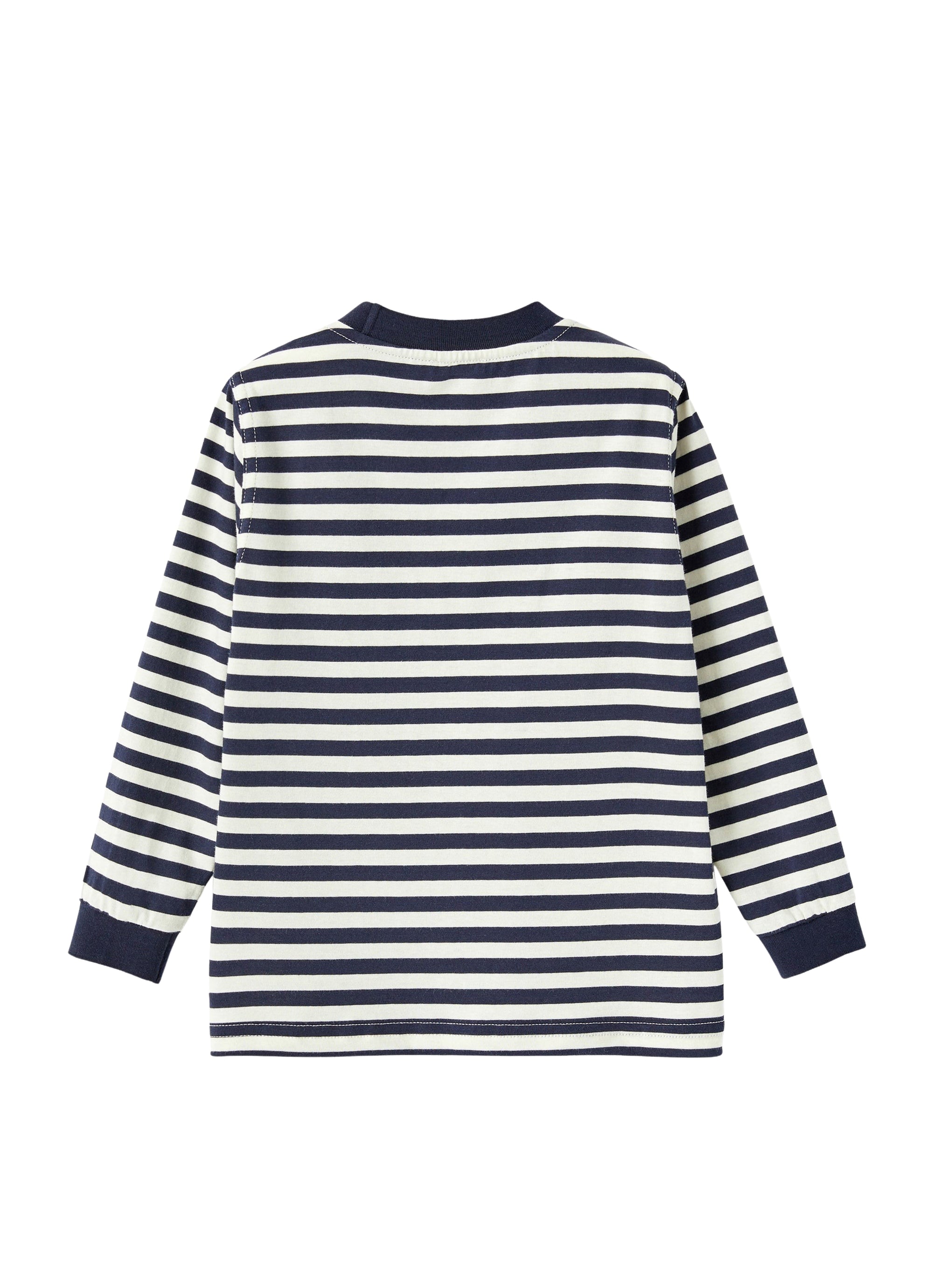 T-shirt a righe con stampa