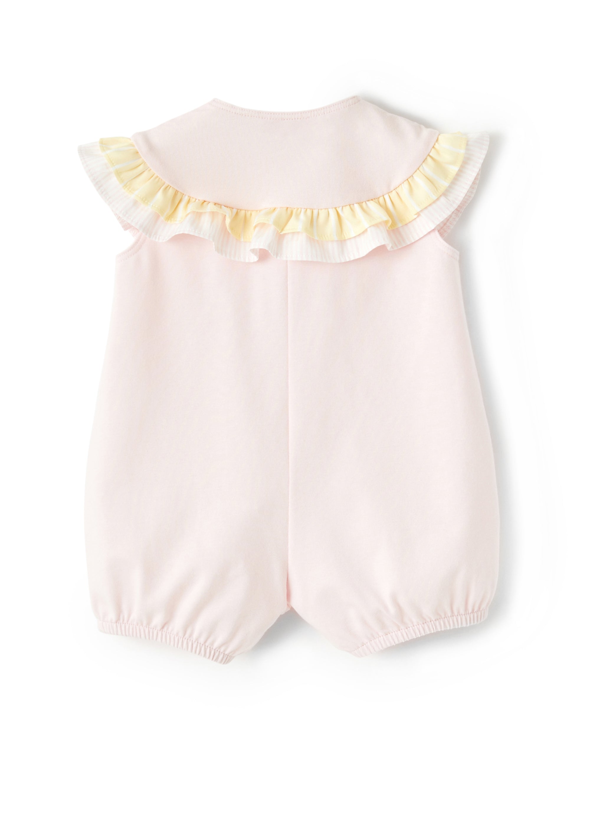 Pagliaccetto rosa con ruche