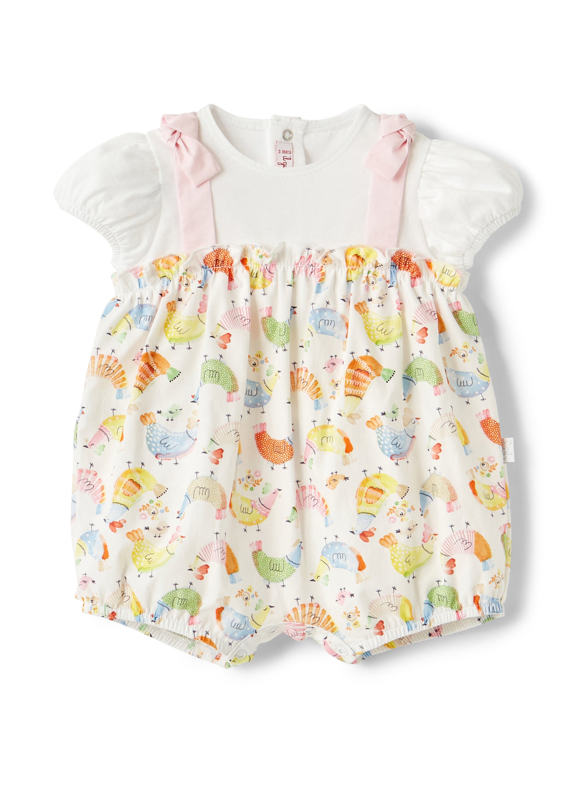 Romper with chicken print