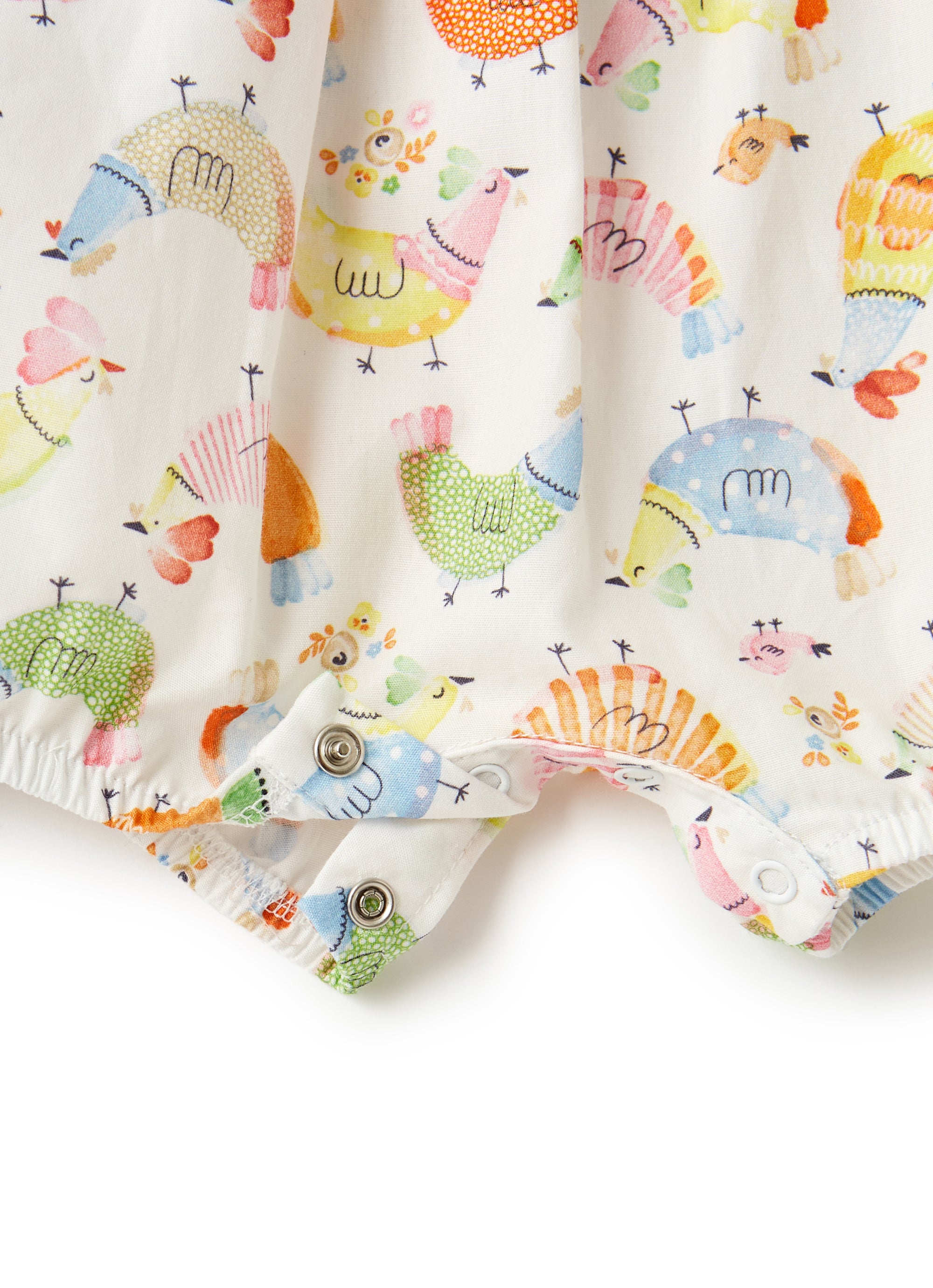 Romper with chicken print