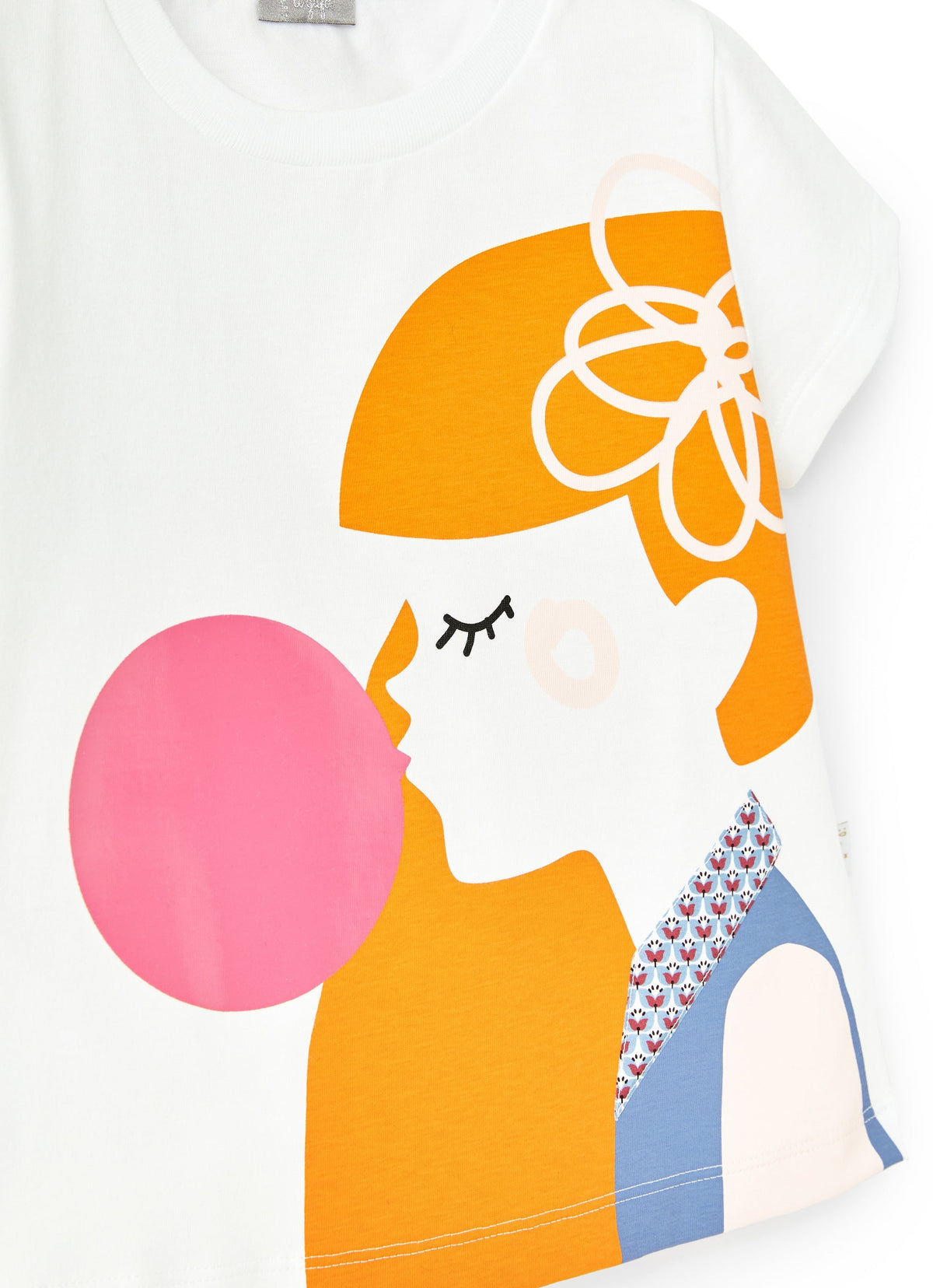 ts318m0014_0146 // DOUBLON FUSION /// DOUBLON DEVIENT OK PICS / T-shirt con stampa bimba