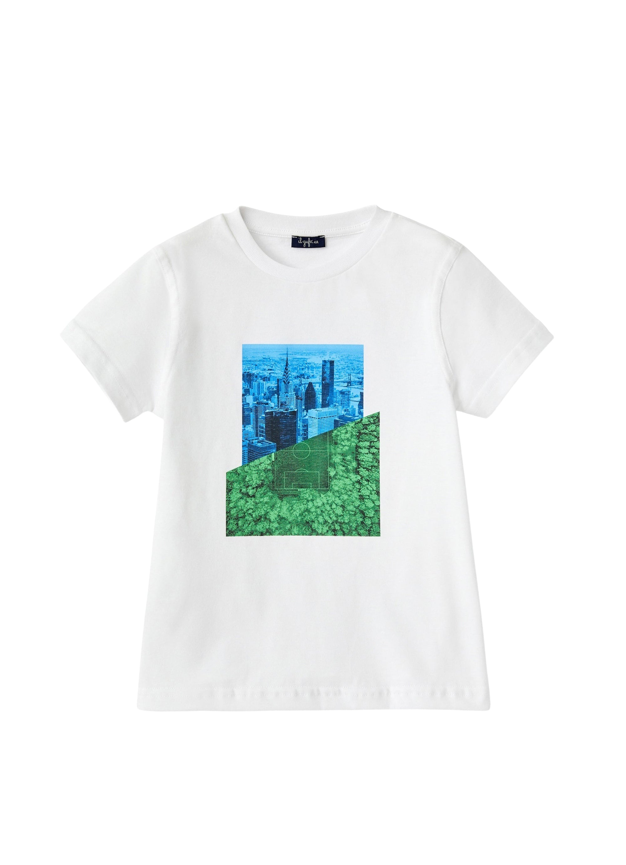 T-shirt con stampa geometrica