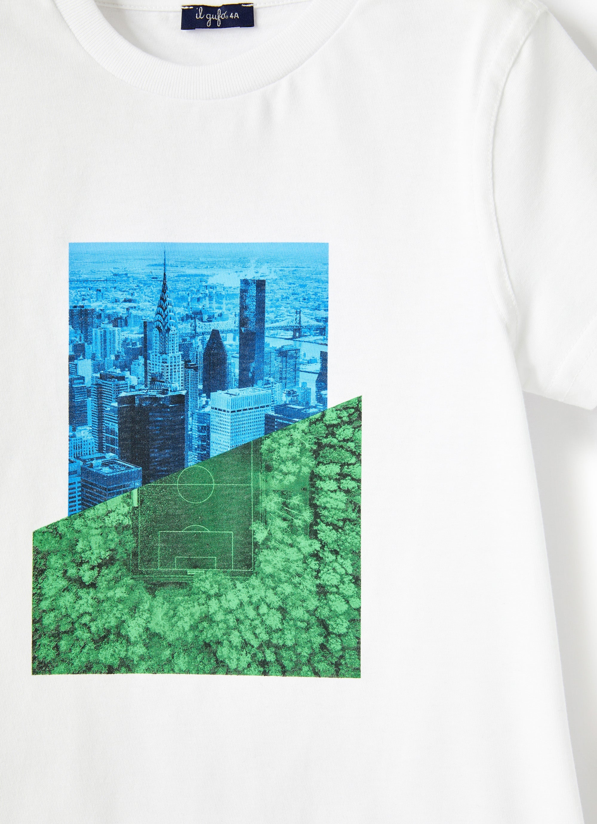 T-shirt con stampa geometrica