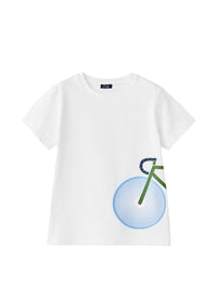 T-shirt con stampa Bicicletta