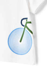 T-shirt con stampa Bicicletta