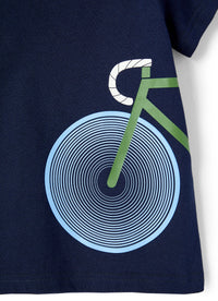 T-shirt con stampa Bicicletta