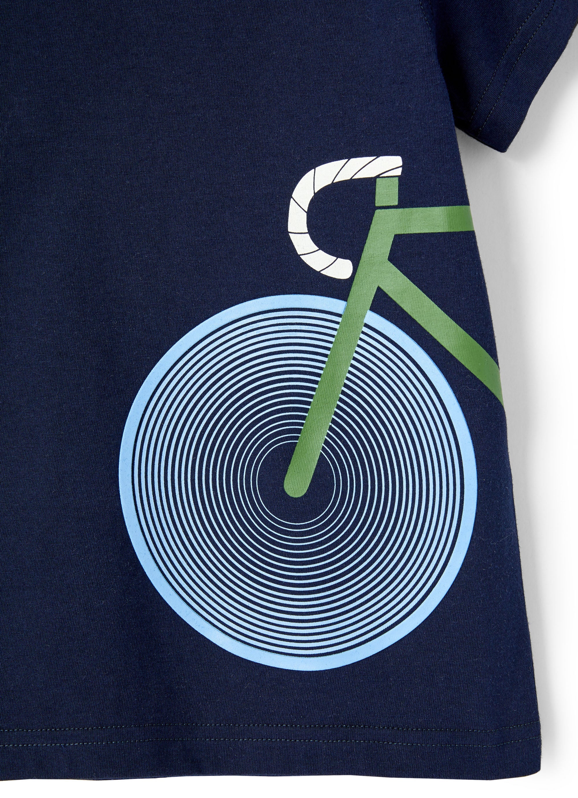 T-shirt con stampa Bicicletta
