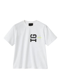 ts341m0112_0120 // DOUBLON PAS FUSION /// DOUBLON DEVIENT OK PICS / T-shirt con logo e inserto trasparente
