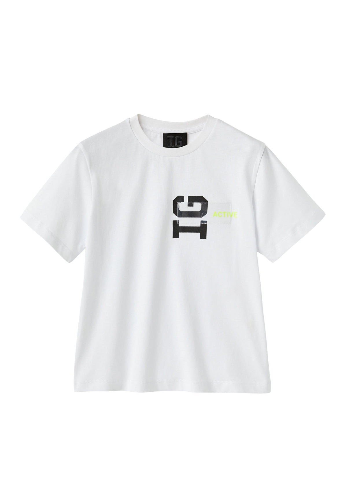 ts341m0112_0120 // DOUBLON PAS FUSION /// DOUBLON DEVIENT OK PICS / T-shirt con logo e inserto trasparente