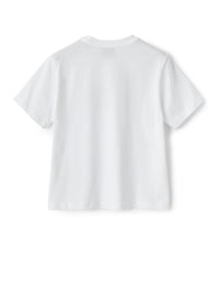 ts341m0112_0120 // DOUBLON PAS FUSION /// DOUBLON DEVIENT OK PICS / T-shirt con logo e inserto trasparente