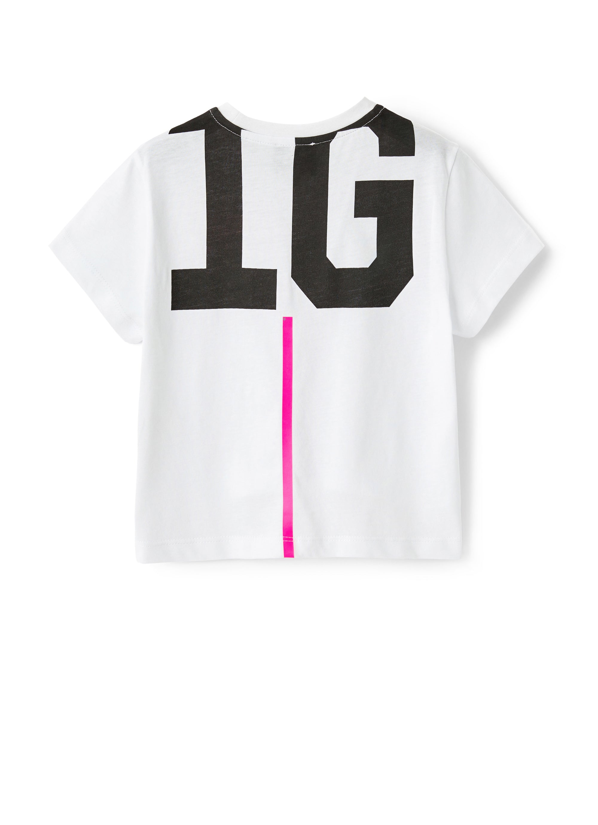 T-shirt boxy con logo e nastratura