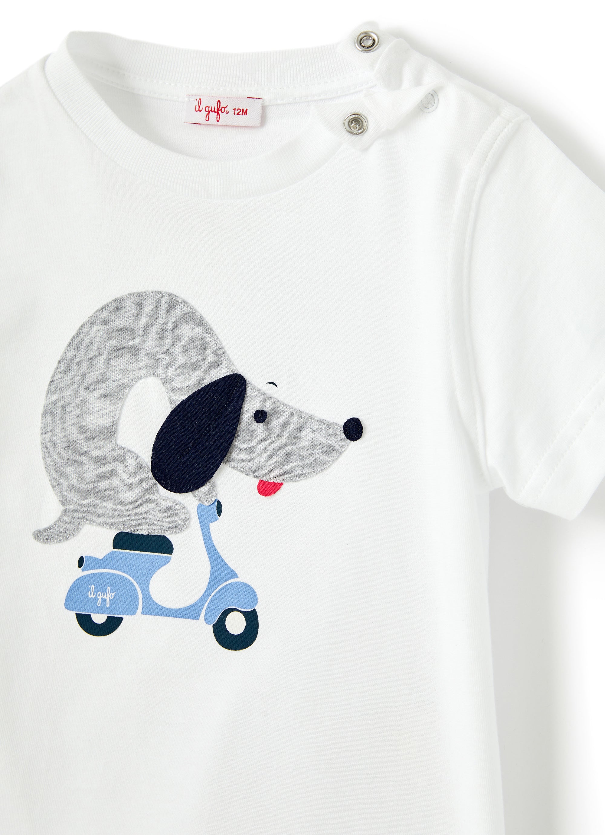 T-shirt in jersey con bassotto