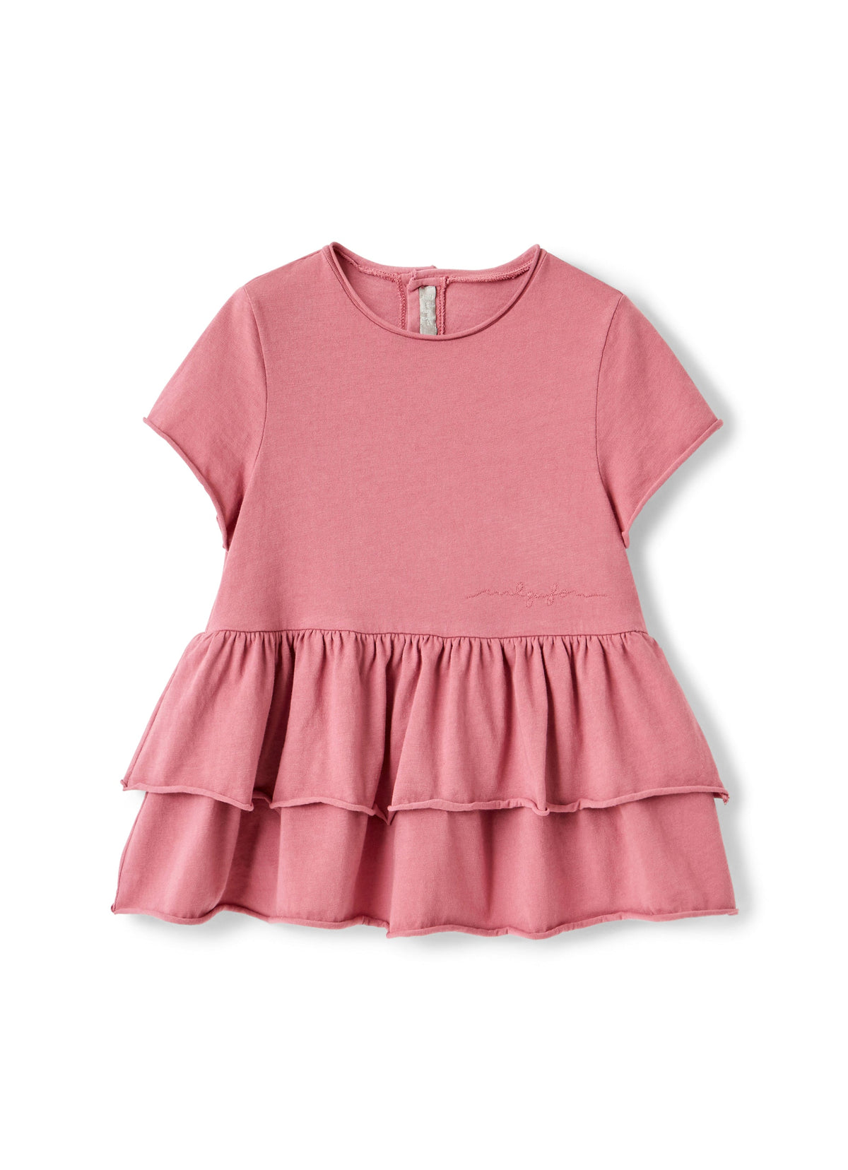 DOUBLON DEVIENT OK PICS / T-shirt in cotone organico malva