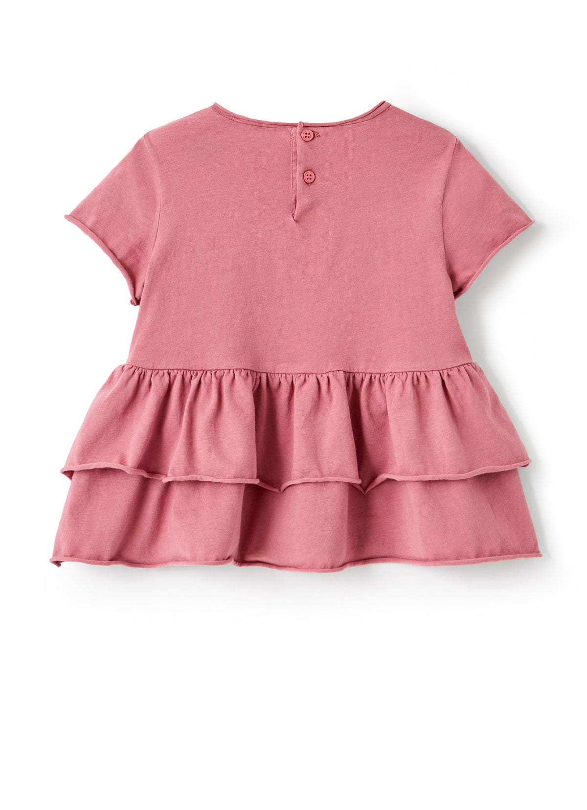 DOUBLON DEVIENT OK PICS / T-shirt in cotone organico malva