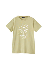 T-shirt in cotone organico con stampa
