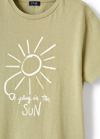 T-shirt in cotone organico con stampa