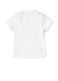 T-shirt con camaleonte fantasia