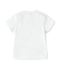 T-shirt con camaleonte fantasia