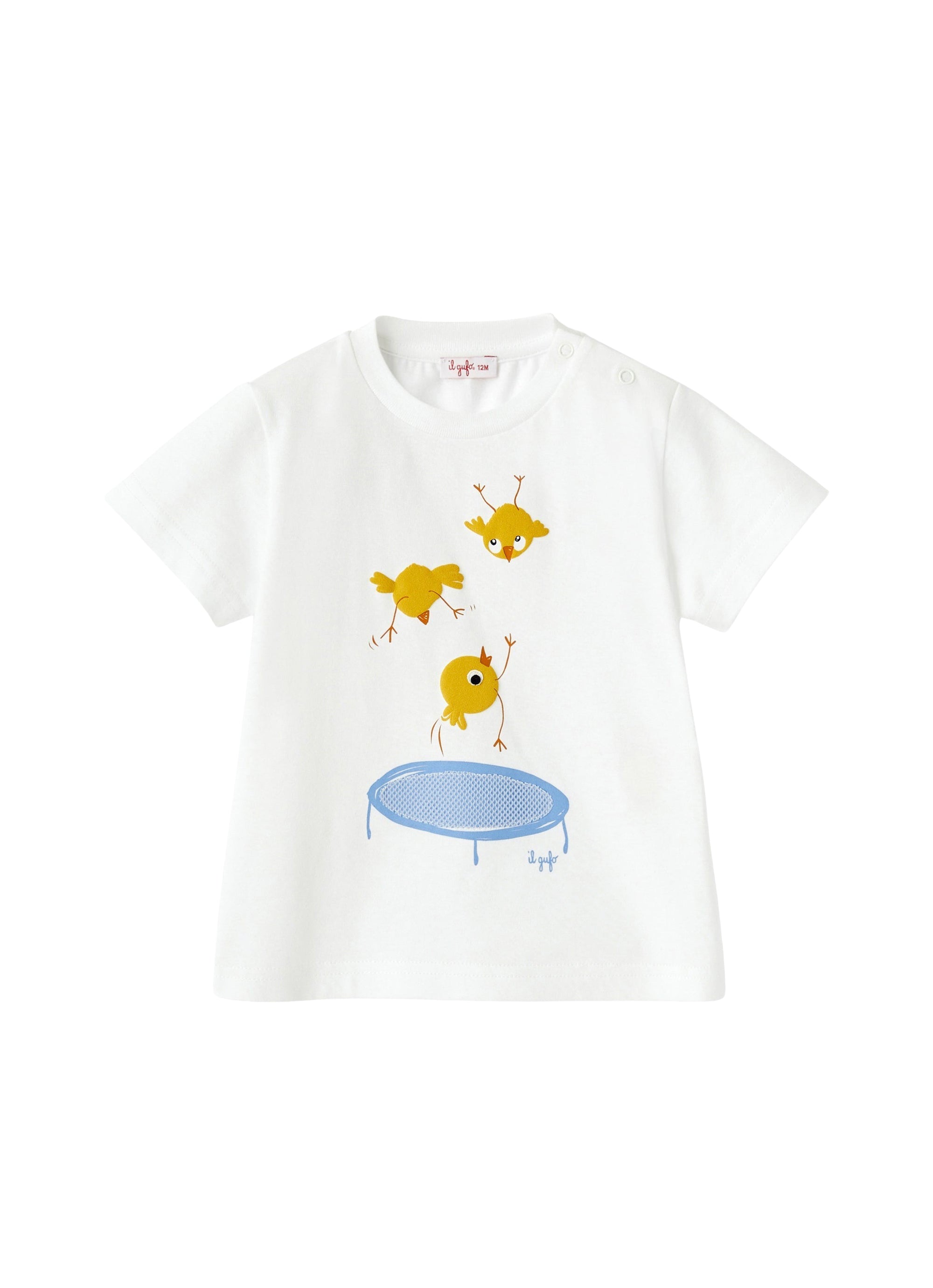 T-shirt in jersey con pulcini