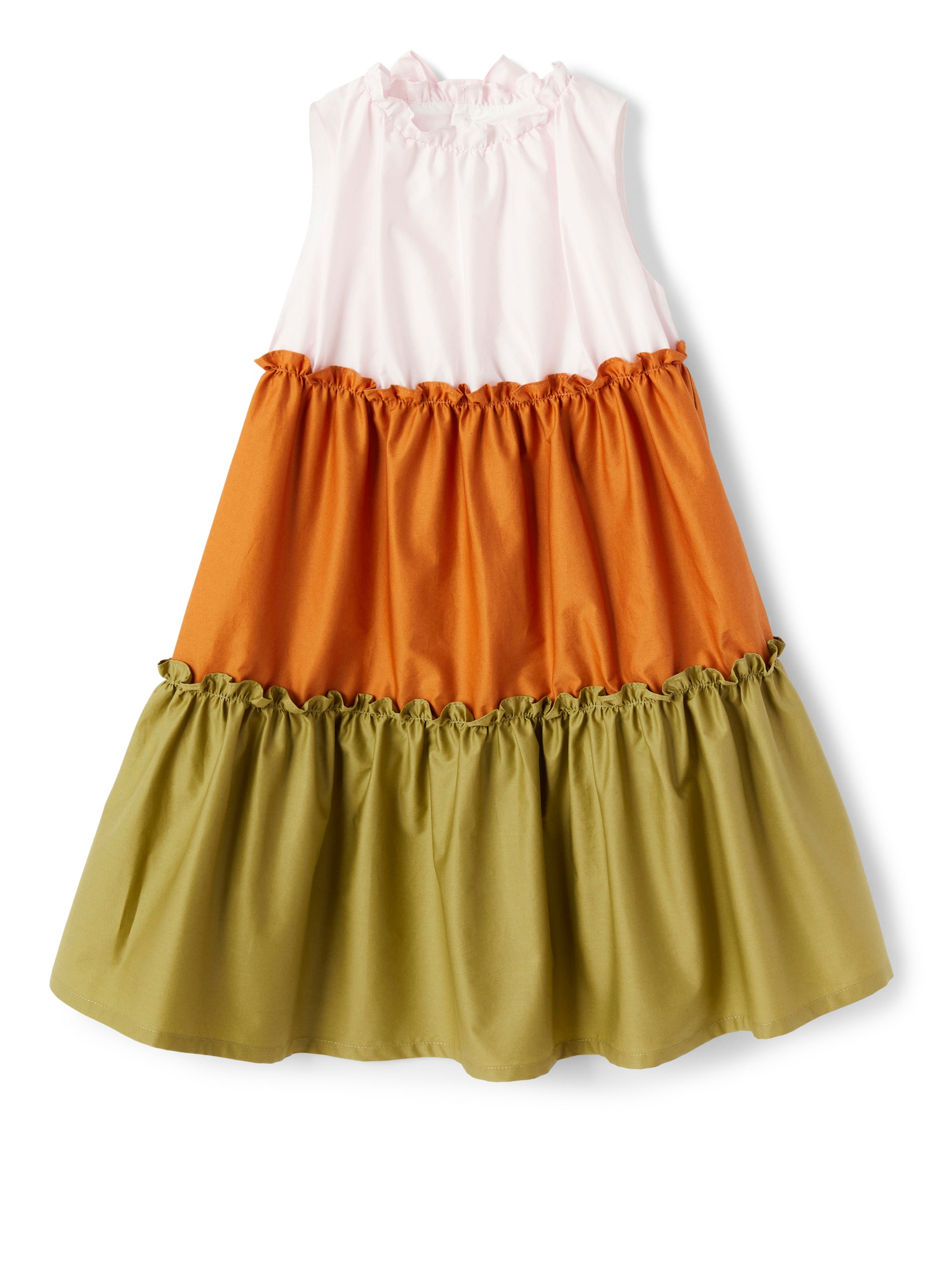 Multicolor flounced dress