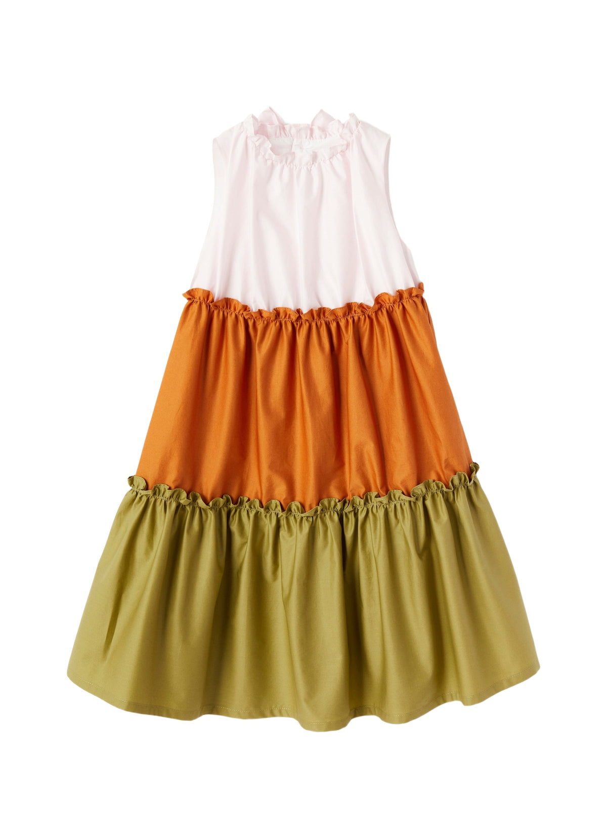 Multicolor Flounced Dress