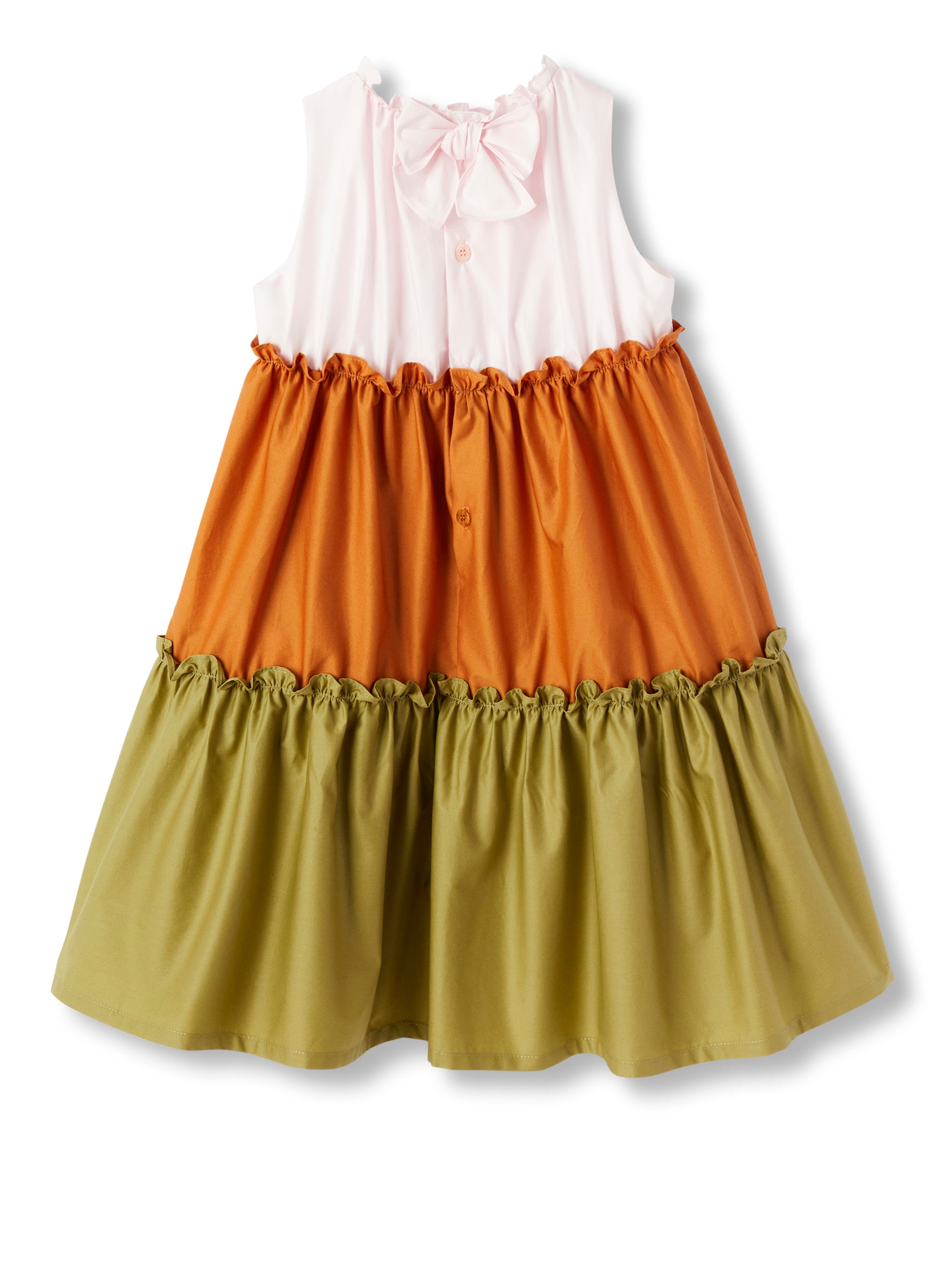 Multicolor flounced dress
