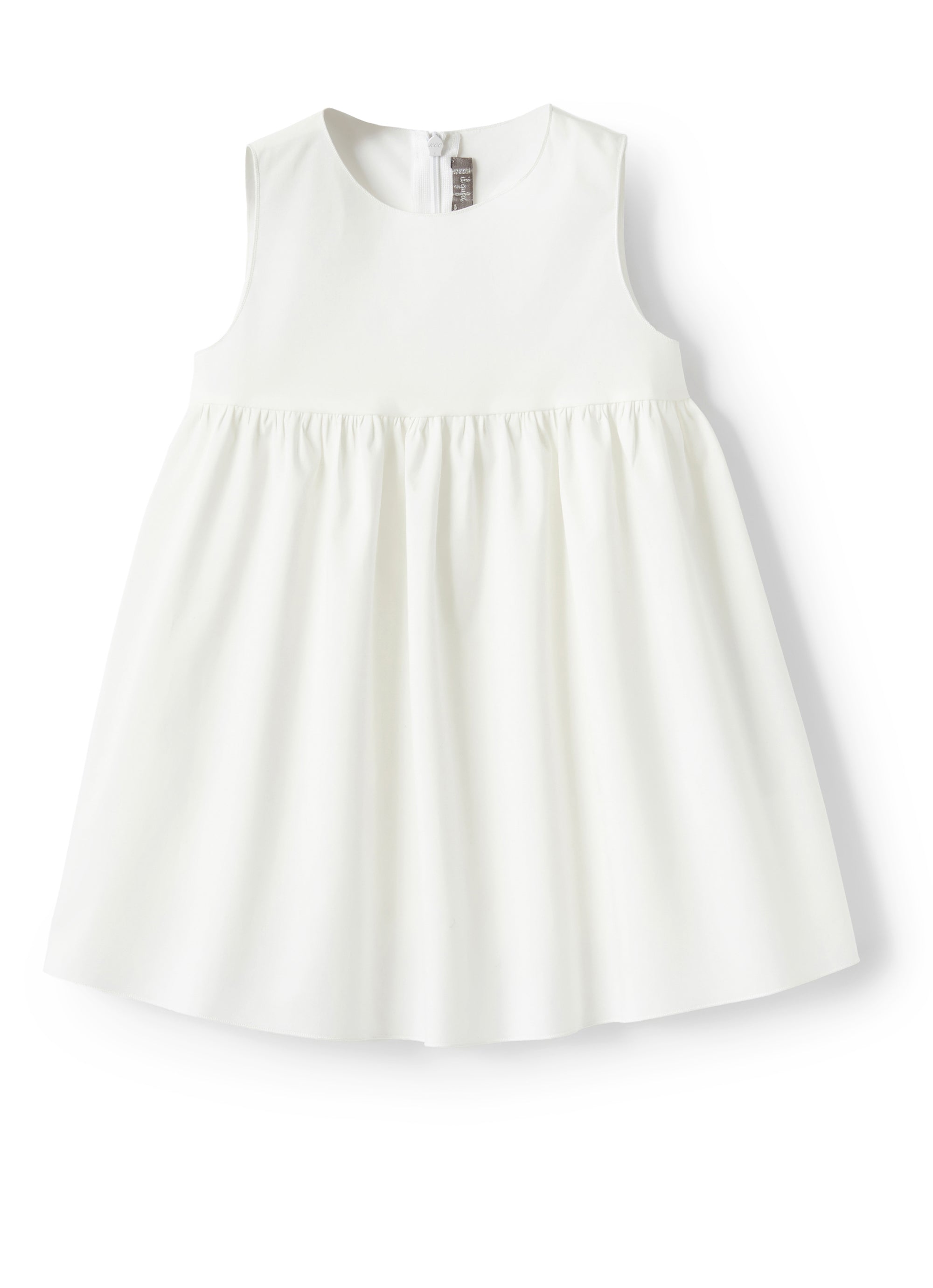 White tulle dress with flowers
