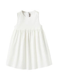 White Tulle Dress With Flowers