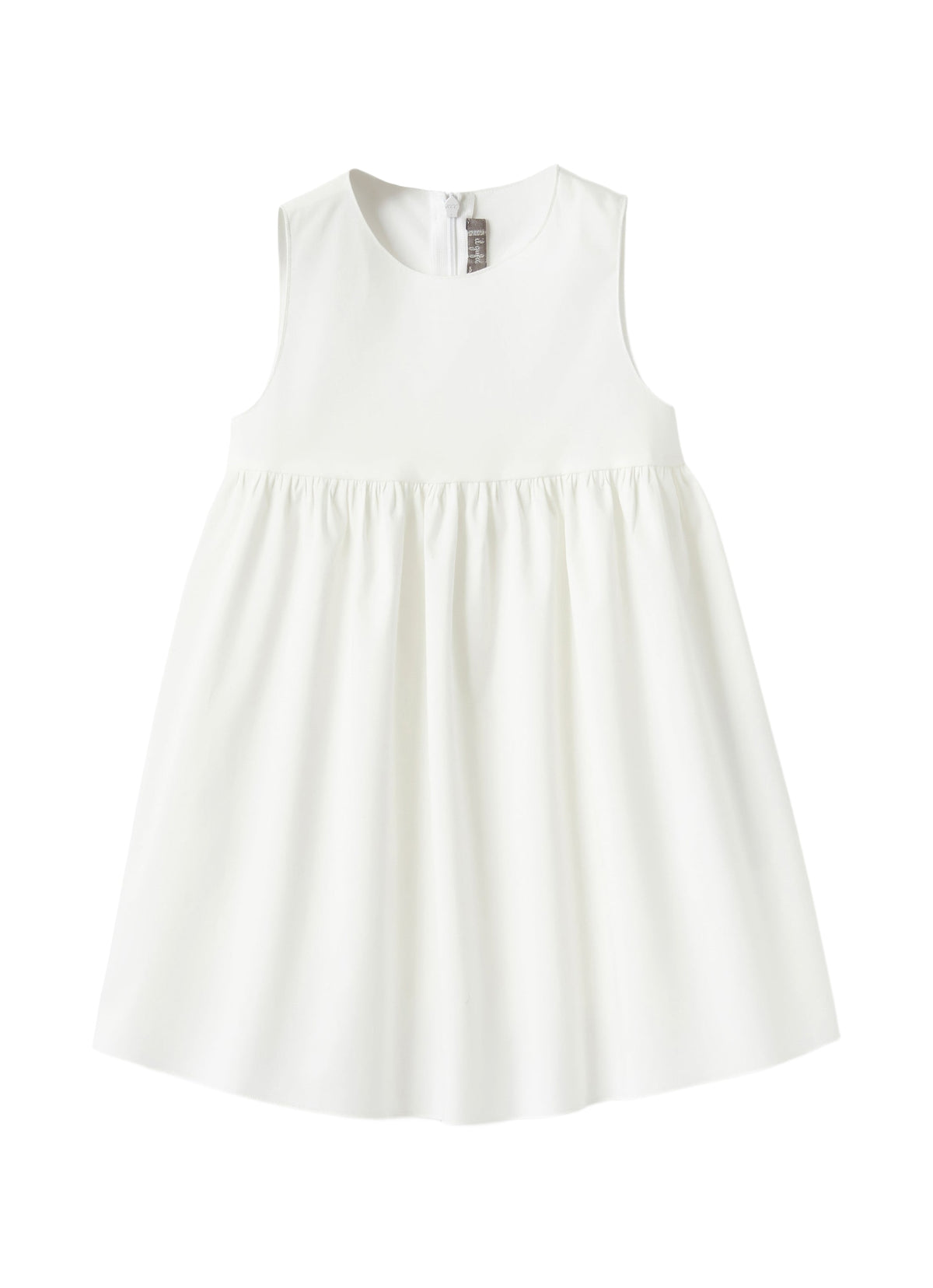 White Tulle Dress With Flowers