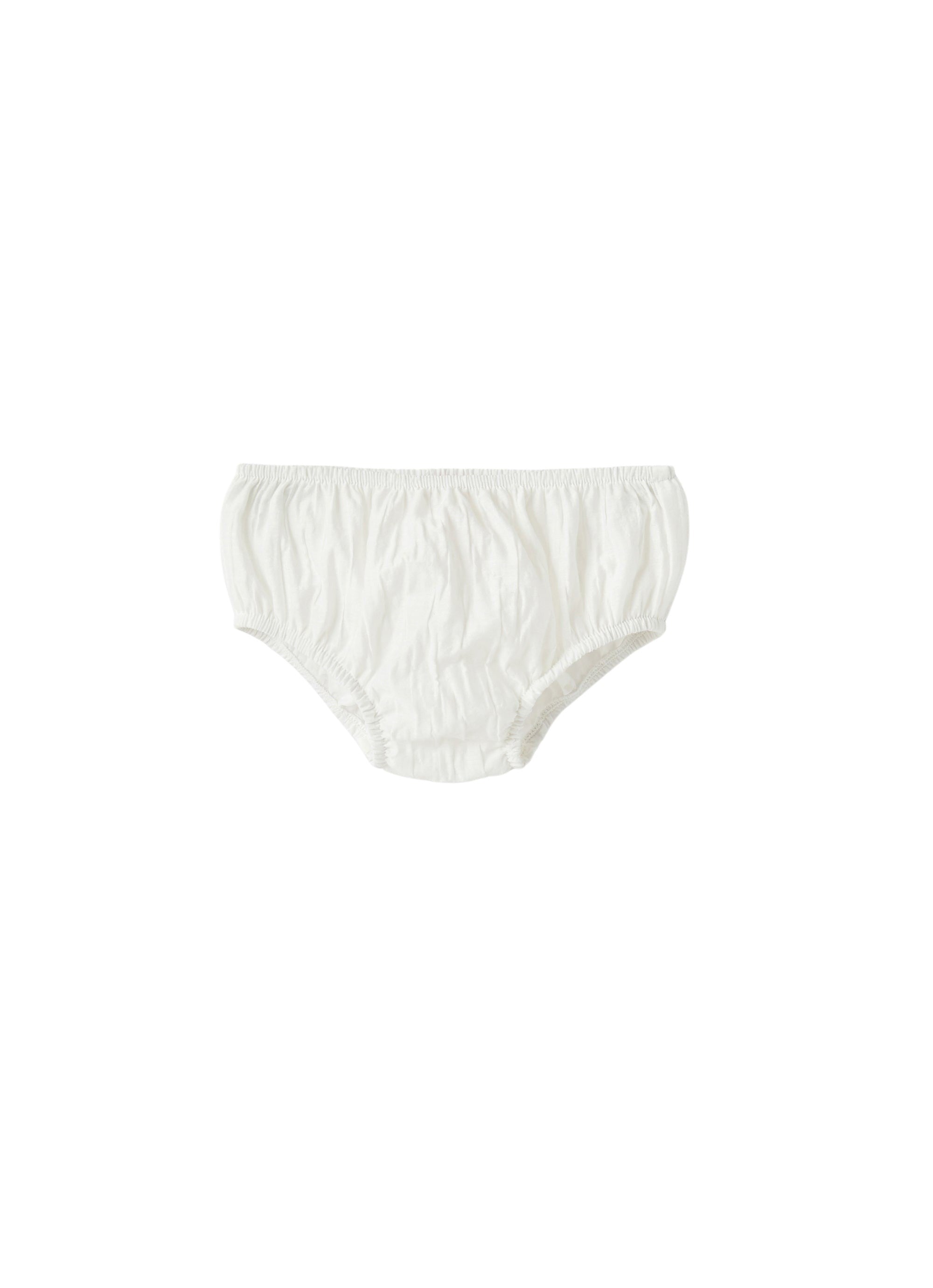 Abito in cotone froissé con fiocchi