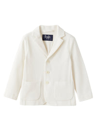 Blazer in cotone piquet