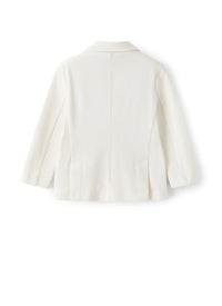 Blazer in cotone piquet