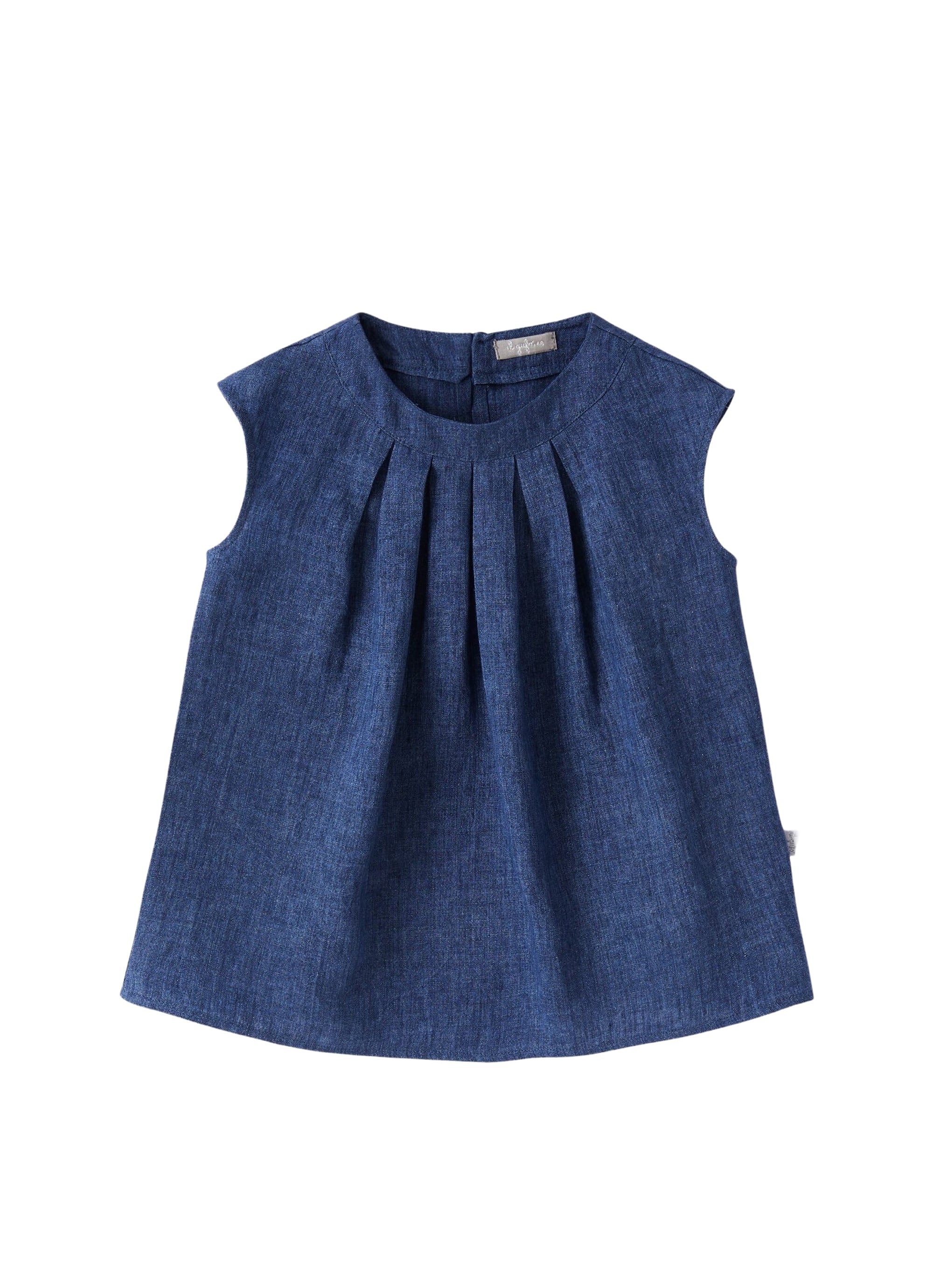 Camicia senza maniche in lino
